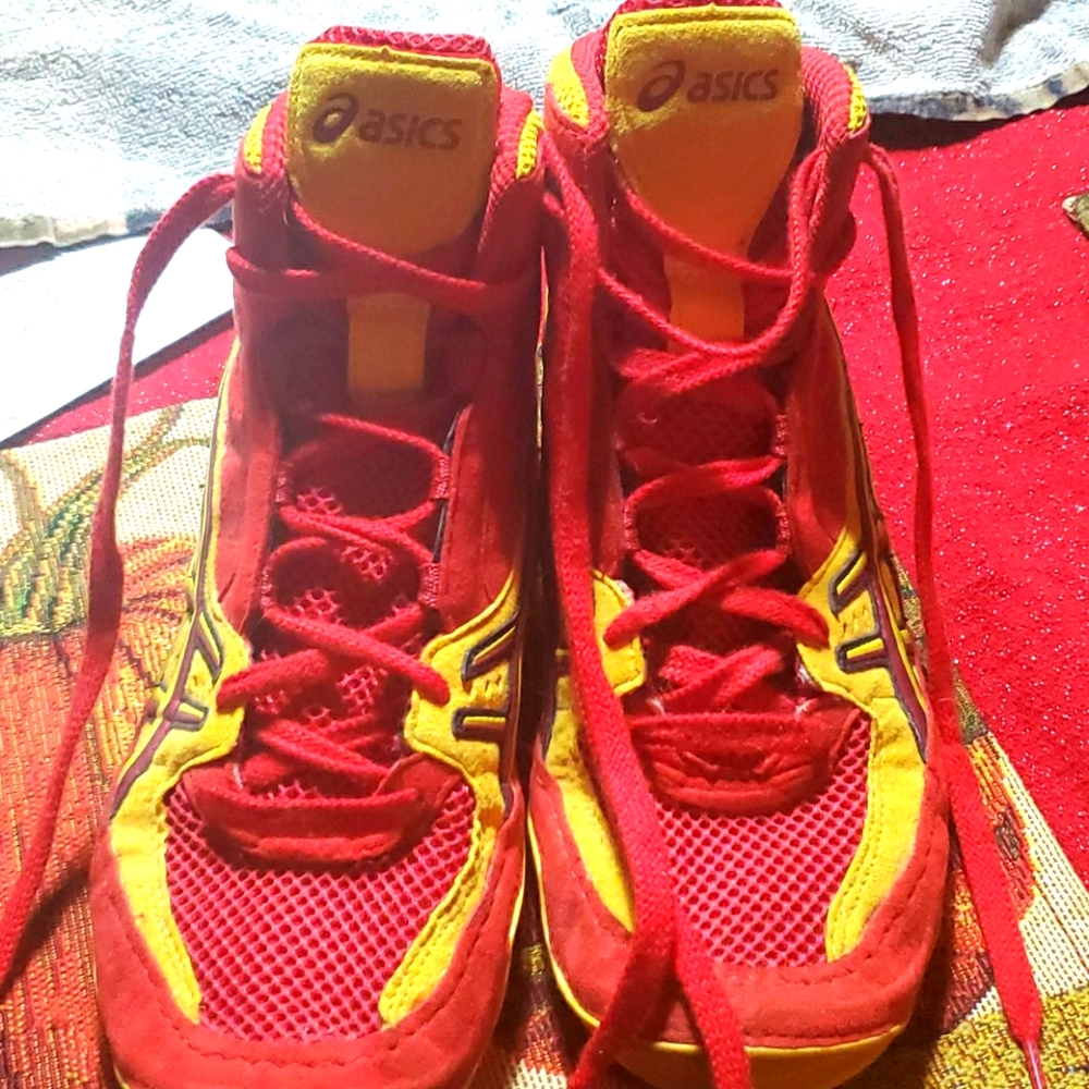 Asics Cael Sanderson wrestling shoe